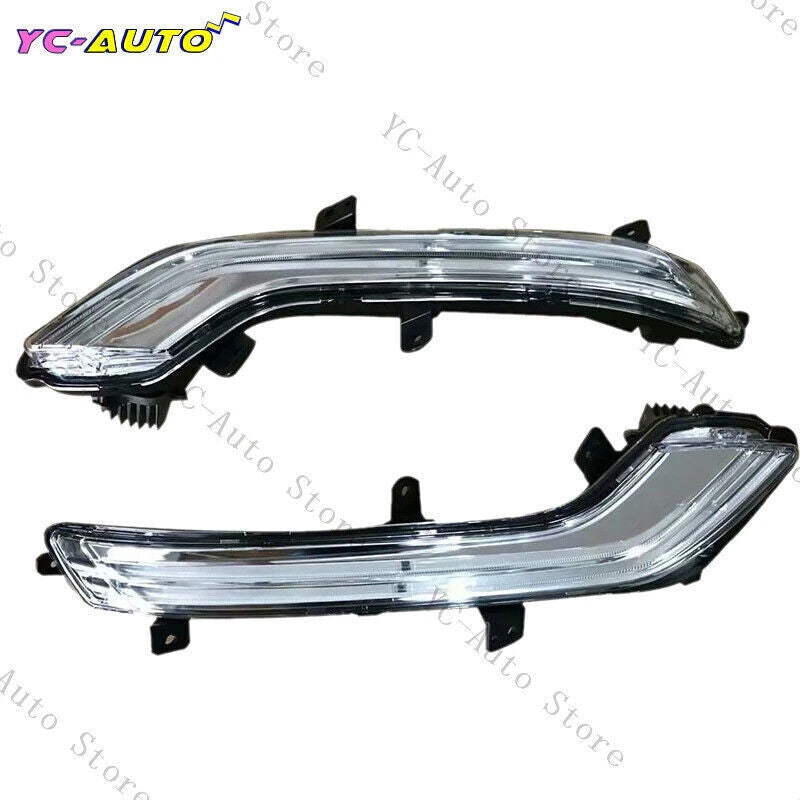 LHRH Front LED Daytime Running Lights and Fog Lights for Peugeot 508 2015 and 2016 Cars