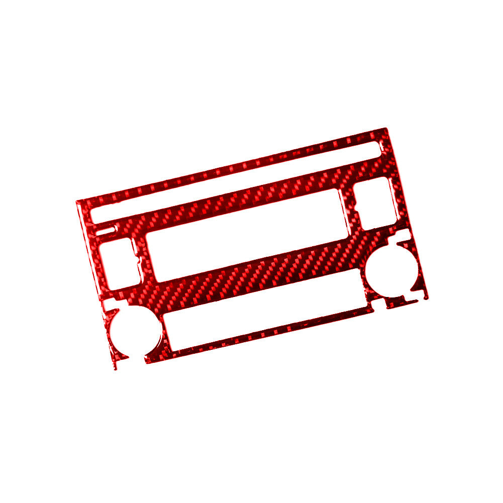 Red Carbon Fiber Radio With CD Player Type B Trim for Hyundai Azera 2006-2011