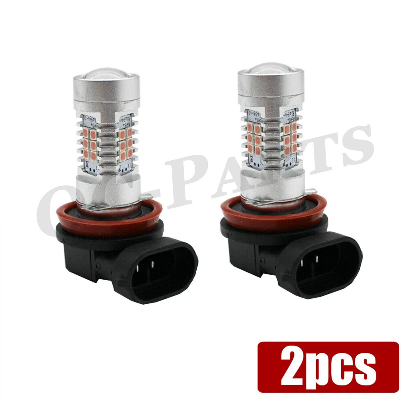 2 Pink and Purple H11 H8 LED Fog Light DRL Bulbs
