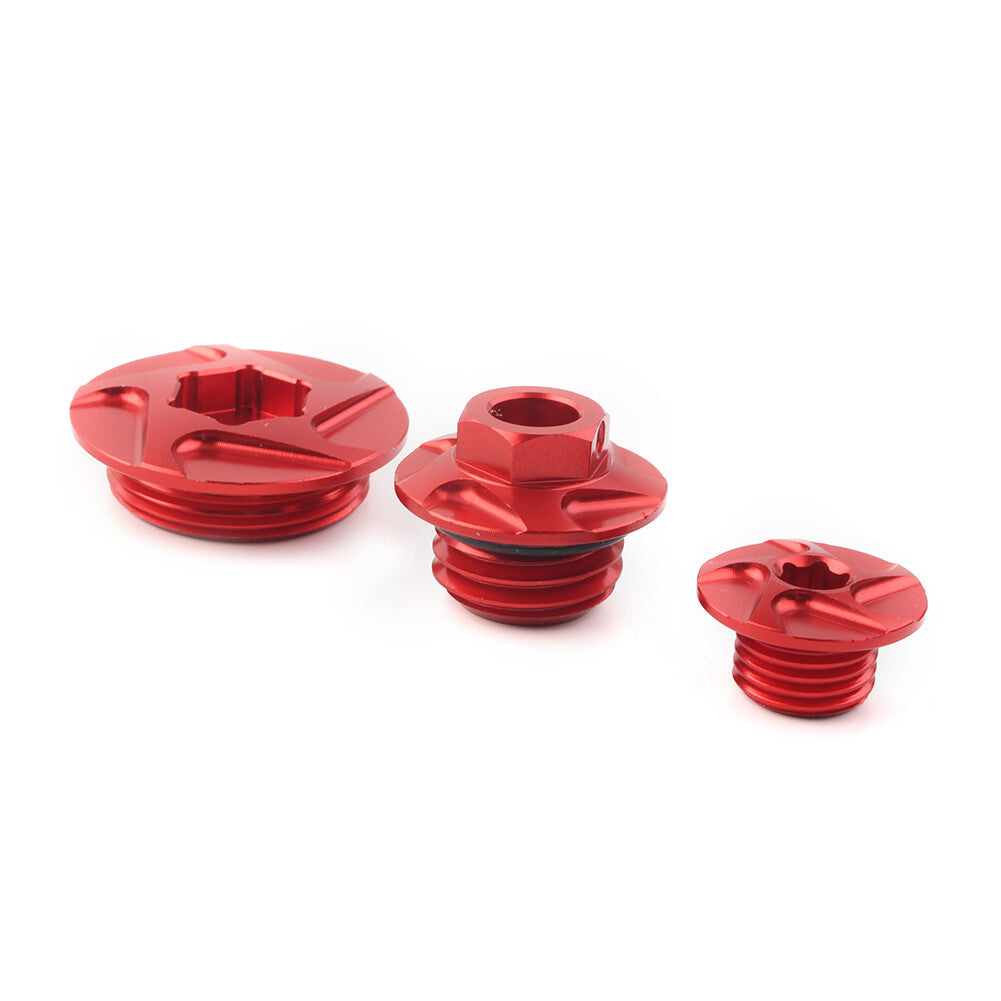 CNC Red Engine Timing Bolts Oil Plugs fit for Honda CRF150R CRF250R CRF450R CRF450X