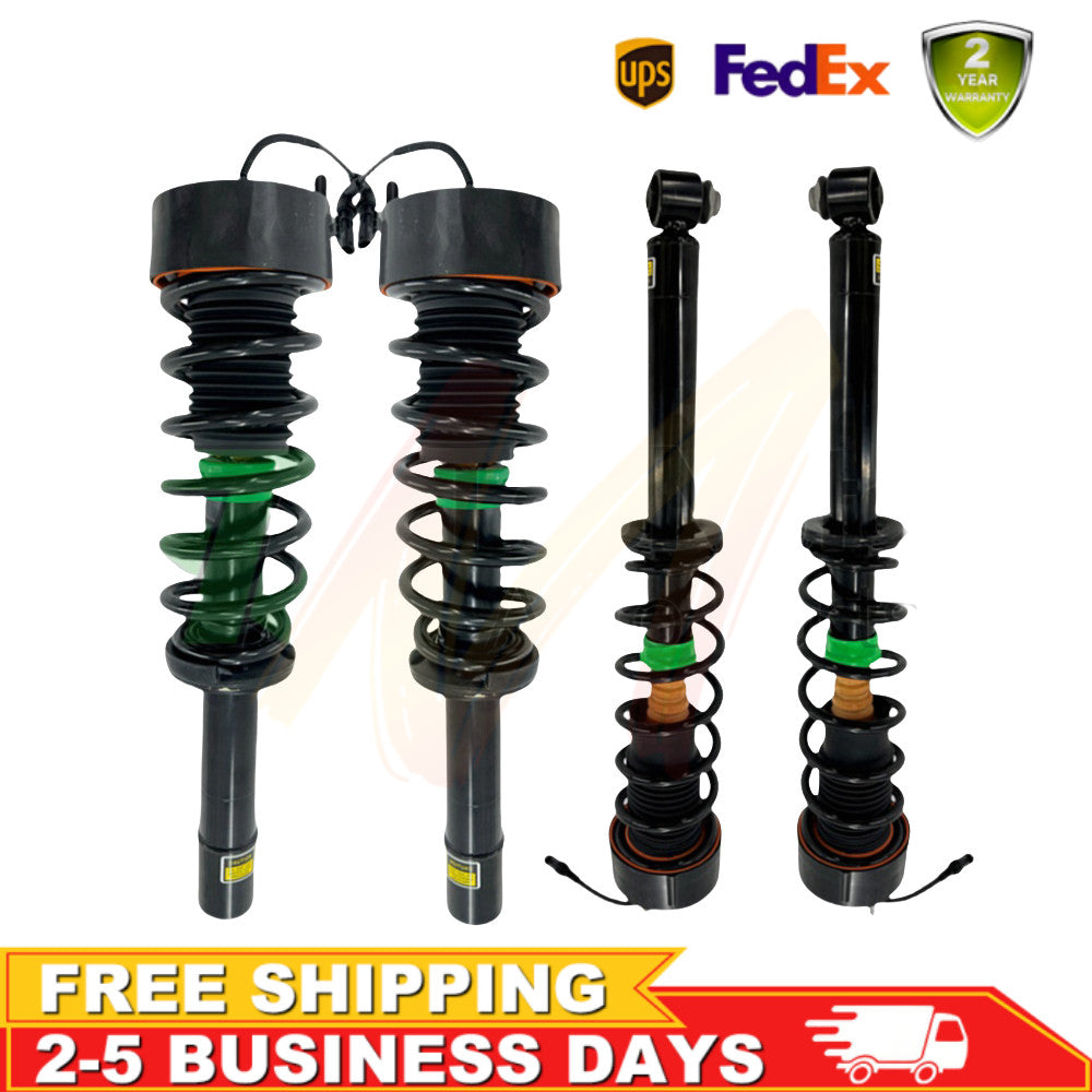 2-piece Assys EDC Fit front shock absorber struts for BMW E65, E66, 750i, 760i, 745Li, and 750Li (2001-2008).