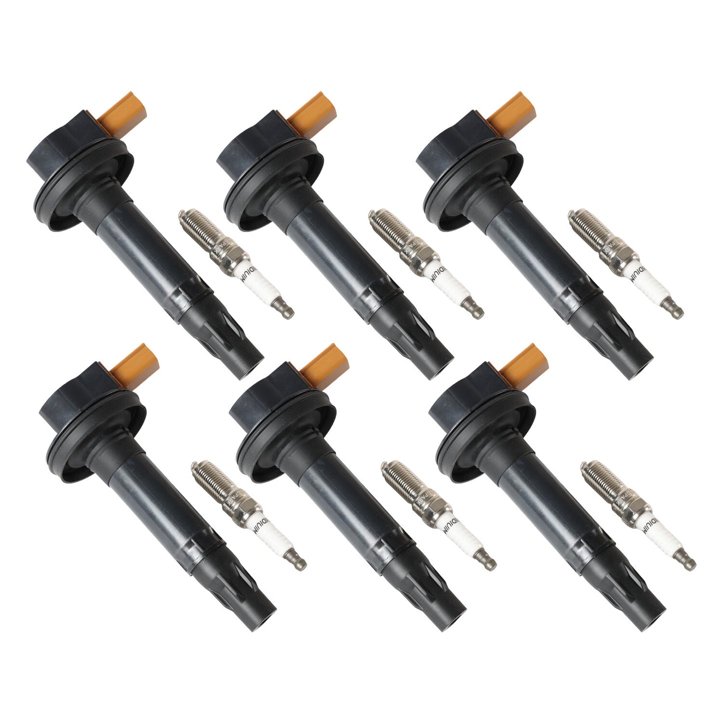 6PCS Ignition Coil UF-646 Spark Plug SP-534 for Ford F-150 Transit Ecoboost 3.5L