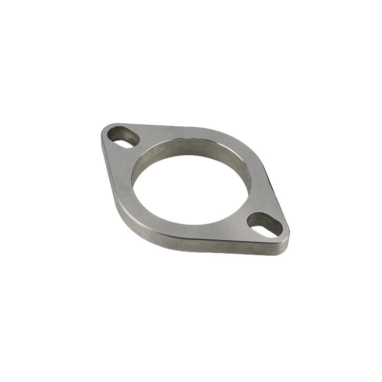 2x 2.5 Exhaust Flange Pipe Header Slotted Bolt Hole Gasket Connection 2.5inch