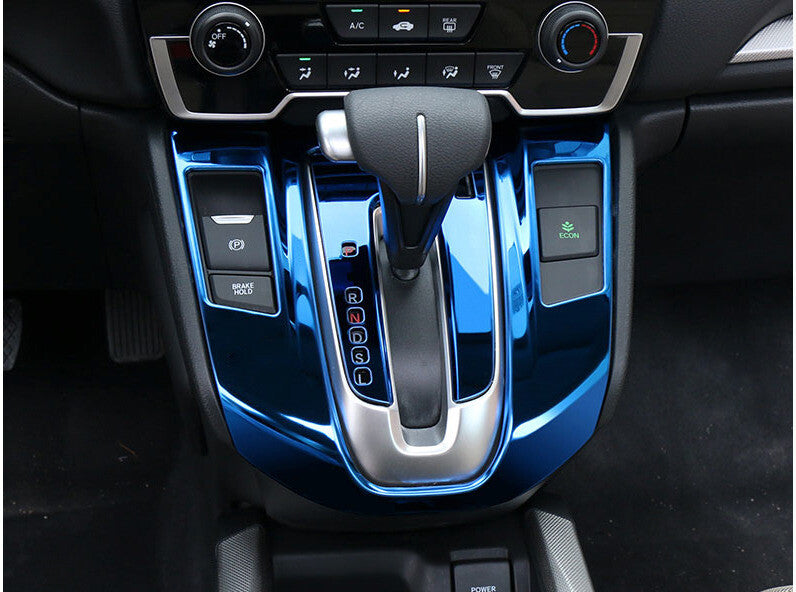 Middle Console Gear Shift Panel Trim for Honda CRV CR-V 2017-2022 Blue Titanium