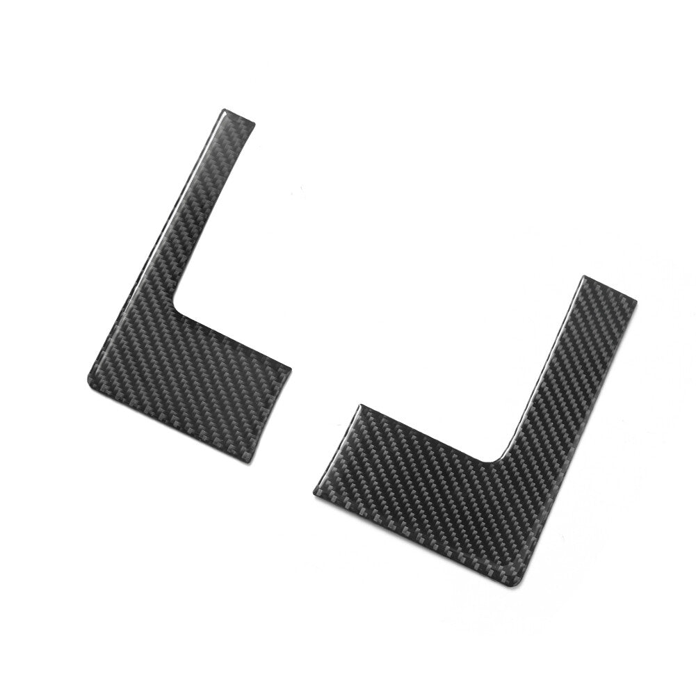 2Pcs Carbon Fiber Speedometer Surround Cover Trim for Dodge for RAM 1500 2009-2012