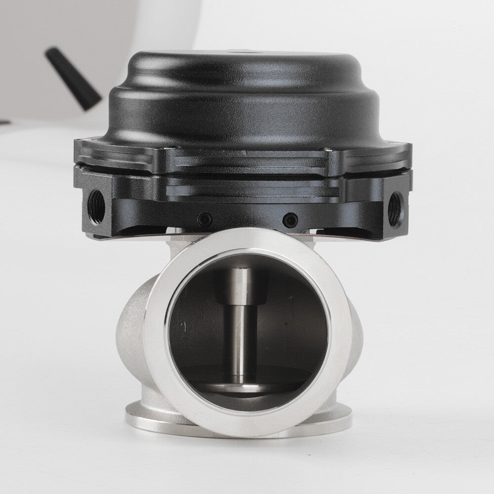 Black 44mm External Wastegate MVR V-Band Flange Turbo Water Cooled Aluminium