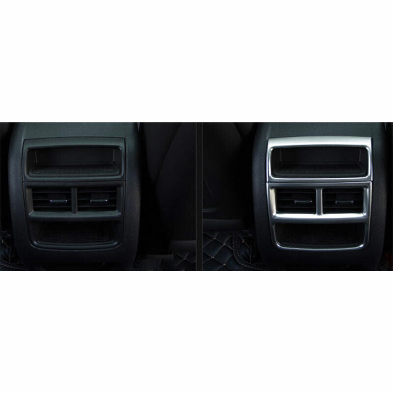 Silver S.Steel Rear Air Outlet Vent Frame Cover Trim for Cadillac XT5 2017-2022