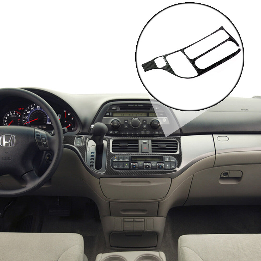 Center Console AC Control Panel Carbon Fiber Sticker for Honda Odyssey 2005-2010