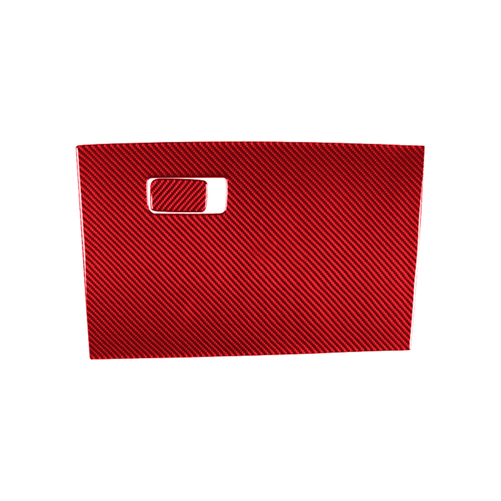 Red interior carbon fiber glove box lid trim for ford for Mustang Mach-E 2021-22