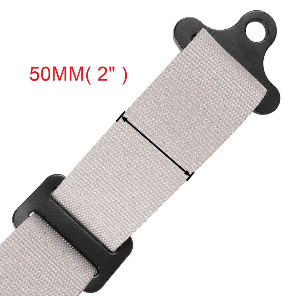 Gray 2inch 4-Point Harness Quick Release Safety for Seat Belt+1Pair Shoulder Pads