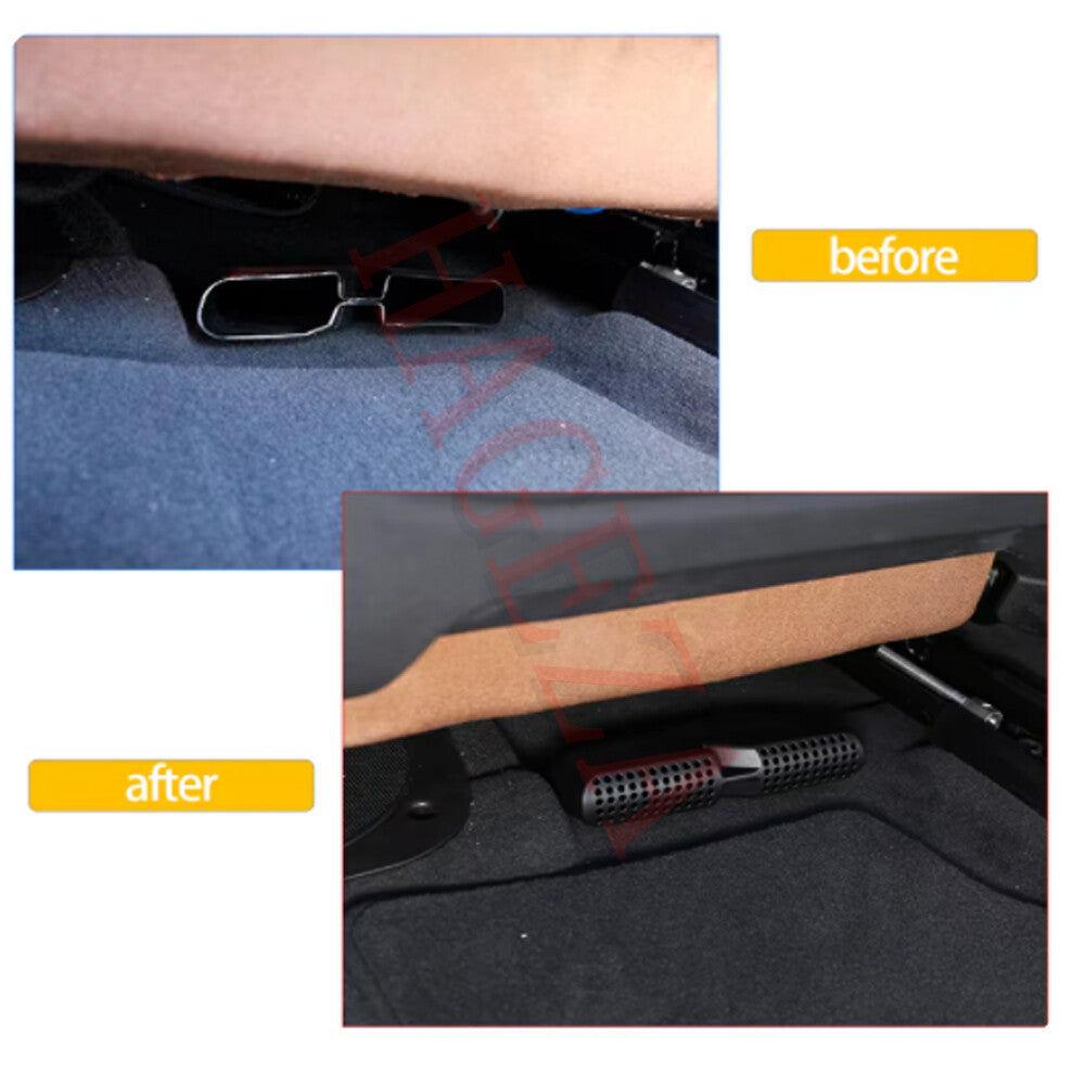 Car Rear for Seat Air Vent Cover Floor AC Outlet Protector for BMW X5 G05 2019-2024