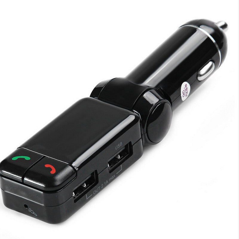 Car Phone Handsfree Wireless Bluetooth USB Charger FM Transmitter MP3 Player LCD