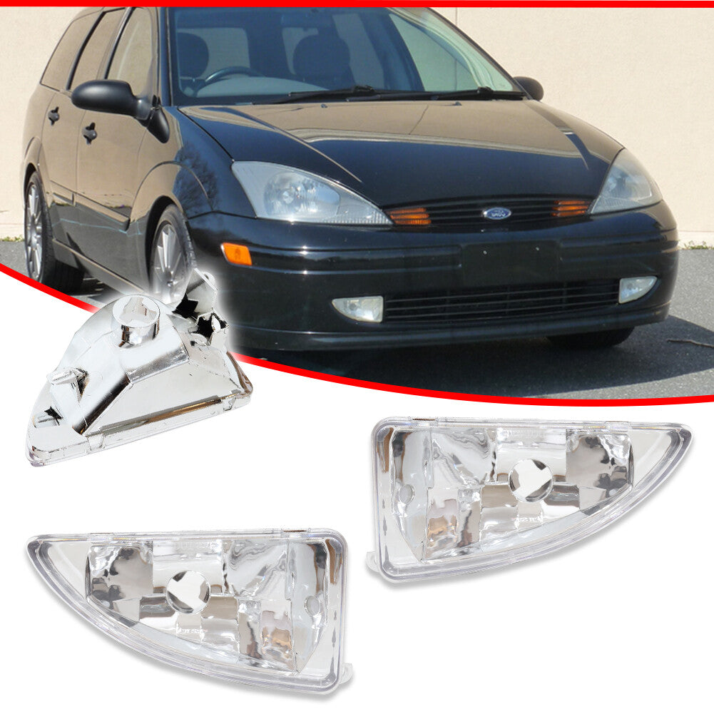 A pair of clear silver front driving fog lights, suitable for 2000-2004 models.