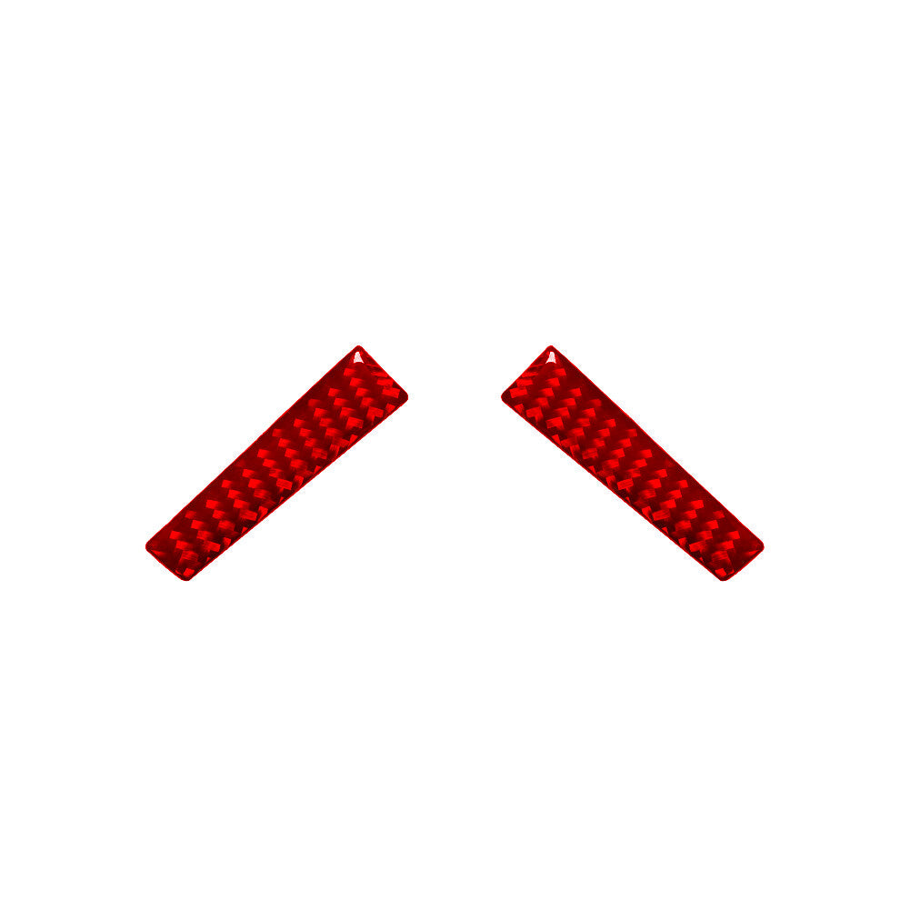 Red 2Pcs Steering Wheel Frame Trim Decor Cover for Mercedes R-Class 2009-2012
