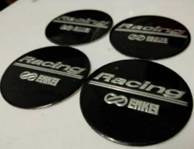 Black 4x45mm light wheel center sticker, rim sticker, edge sticker, logo