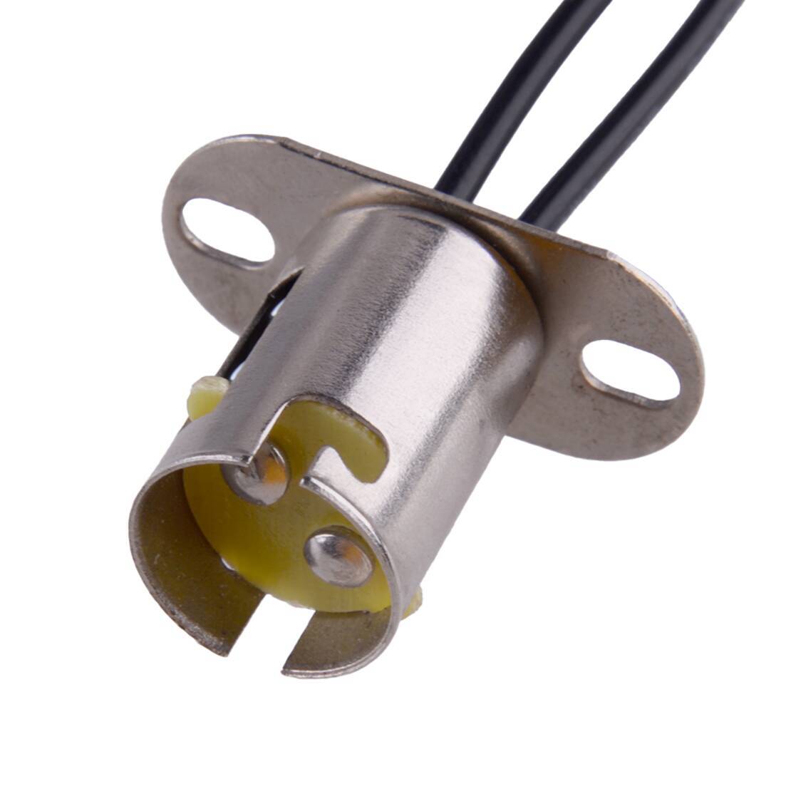 2x BA15D LED Light Lamp Bulb Connector Socket with Wire Adapter