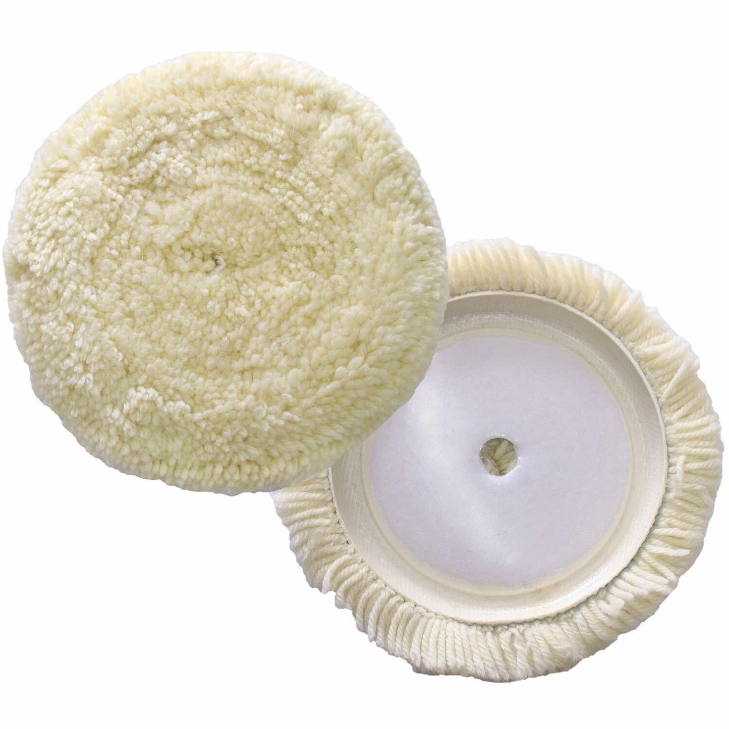 7-inch hook-and-loop grip cushioned wool polishing pad + polishing disc cleaning