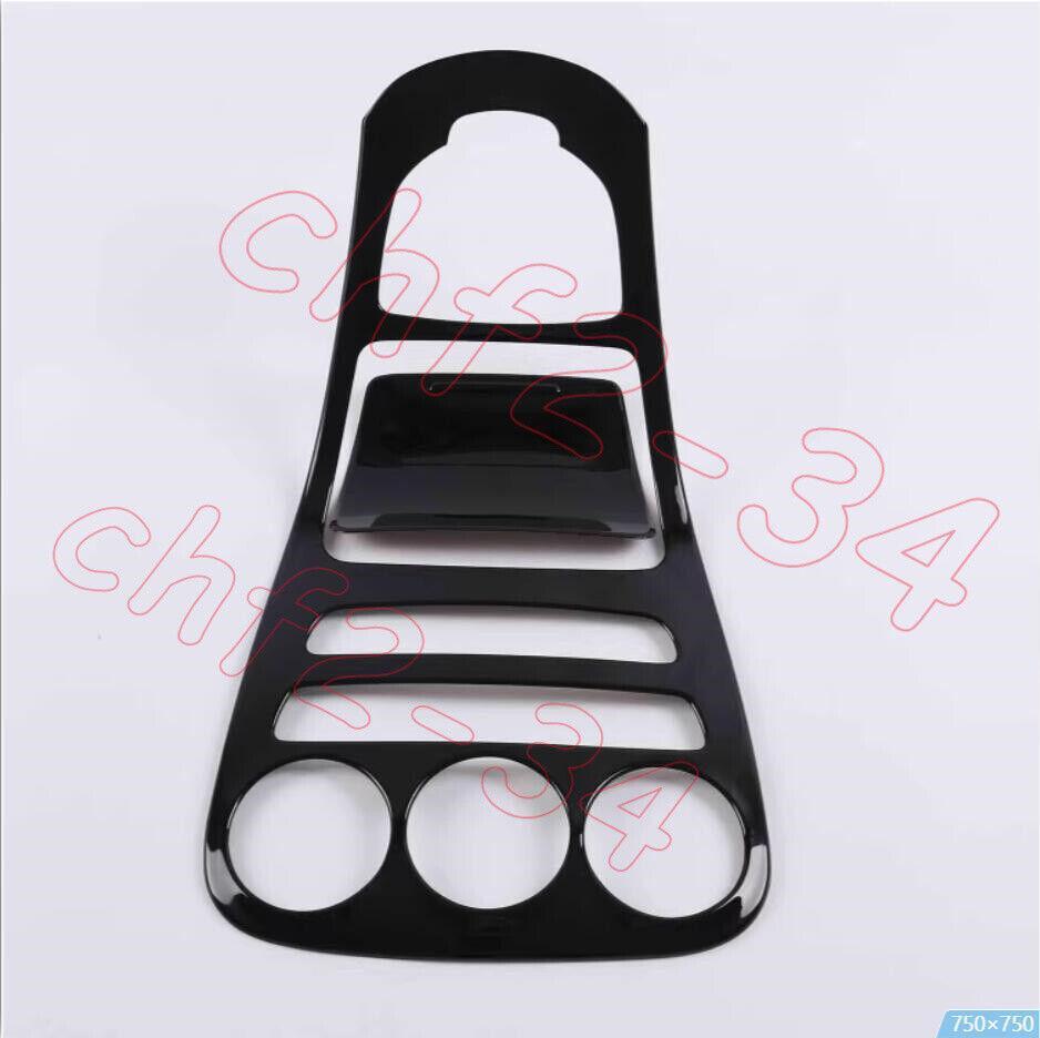Black Central Console Gear Shift Cover Trim for Benz C-Class W205 GLC W253 15-18