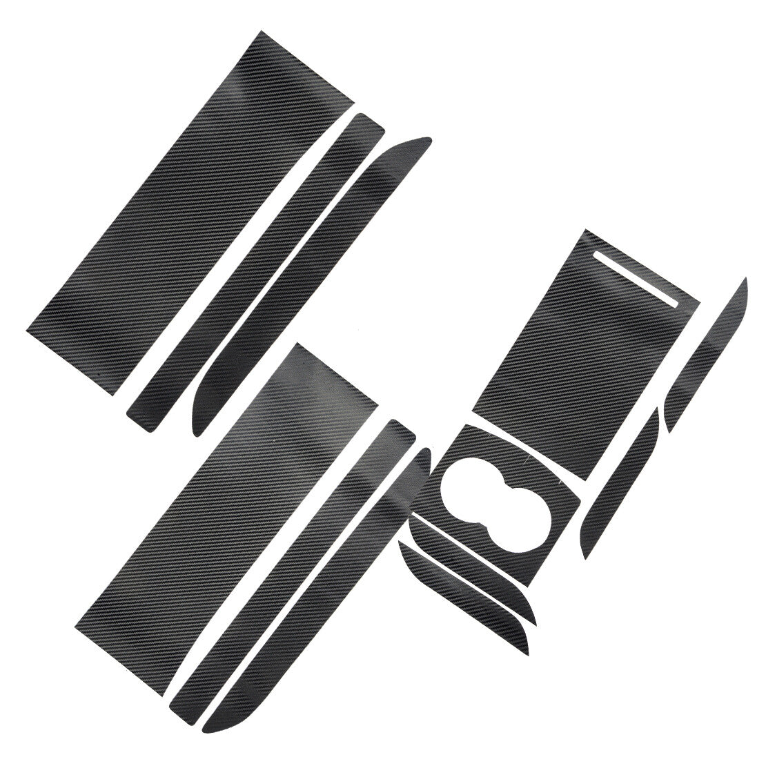 3D Carbon Fiber Style Center Console Sticker Trim Cover Fit for Tesla Model X/S