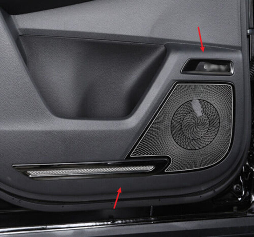 for Honda CR-V 2023-2024 Black Steel Inner Door Panel Strip Molding Cover Trim