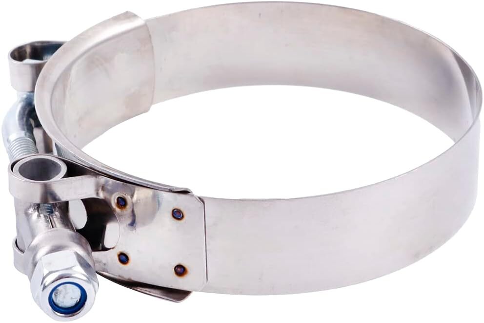 2 x 3 inch Stainless Steel T-bolt Clamps for Turbine Intake 77-87 mm Silicone Hose Clamps ( )