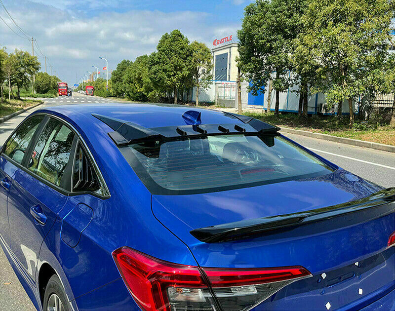 for Honda for Civic 11th 2022-23 Glossy Black TR Style Rear Roof Trunk Spoiler Wing
