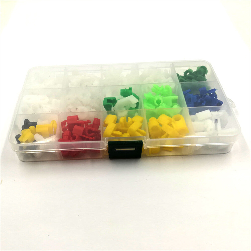 160 PCS Mixed Car Door Lock Rod Clips Side Fasteners Retainers Plastic Universal