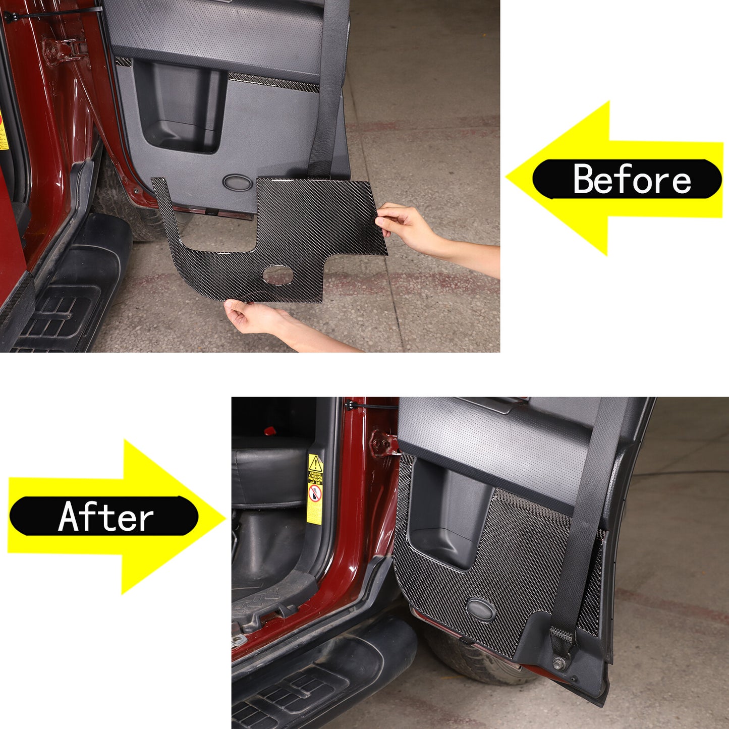 Matte Black Side Vent Socket Cover Trim Kit for Toyota @FJ Cruiser 2007-21