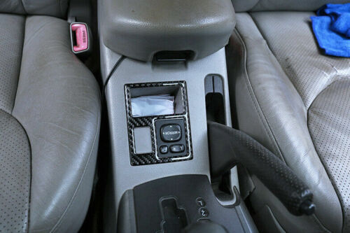 Carbon Fiber Car Console Shifter Hand Brake Cover Trim for Toyota RAV4 2006-2012