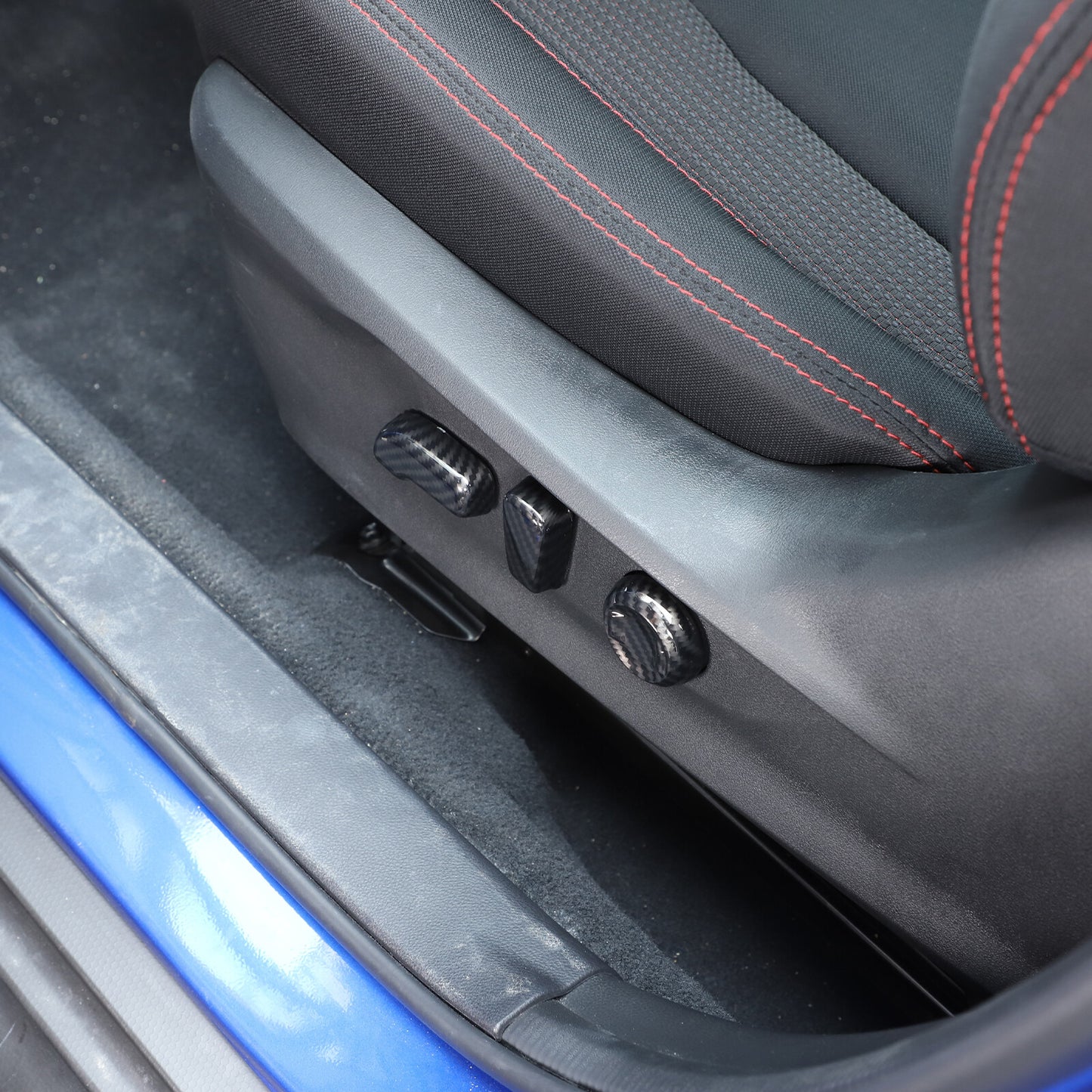 Carbon fiber ABS dashboard side ventilation frame trim for Toyota Tenderra 2004-13
