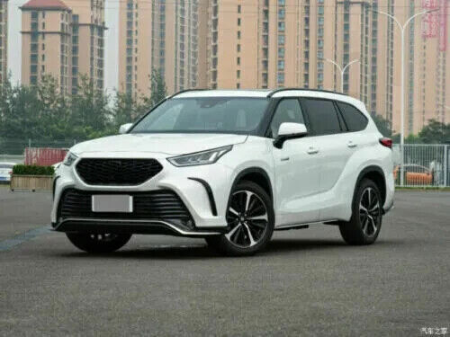 2020-24 for Toyota Highlander Black Look Roof Rack Side Rail Bar Luggage Carrier