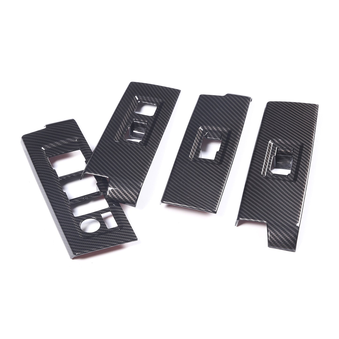 2-Pack Red Carbon Fiber Headlight Brow Strips for Corvette C7 2014-2019