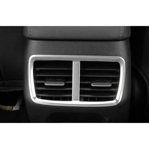 for Hyundai Sonata 2020-2023 Silver S.Steel Rear Row Air Outlet Vent Frame Trim