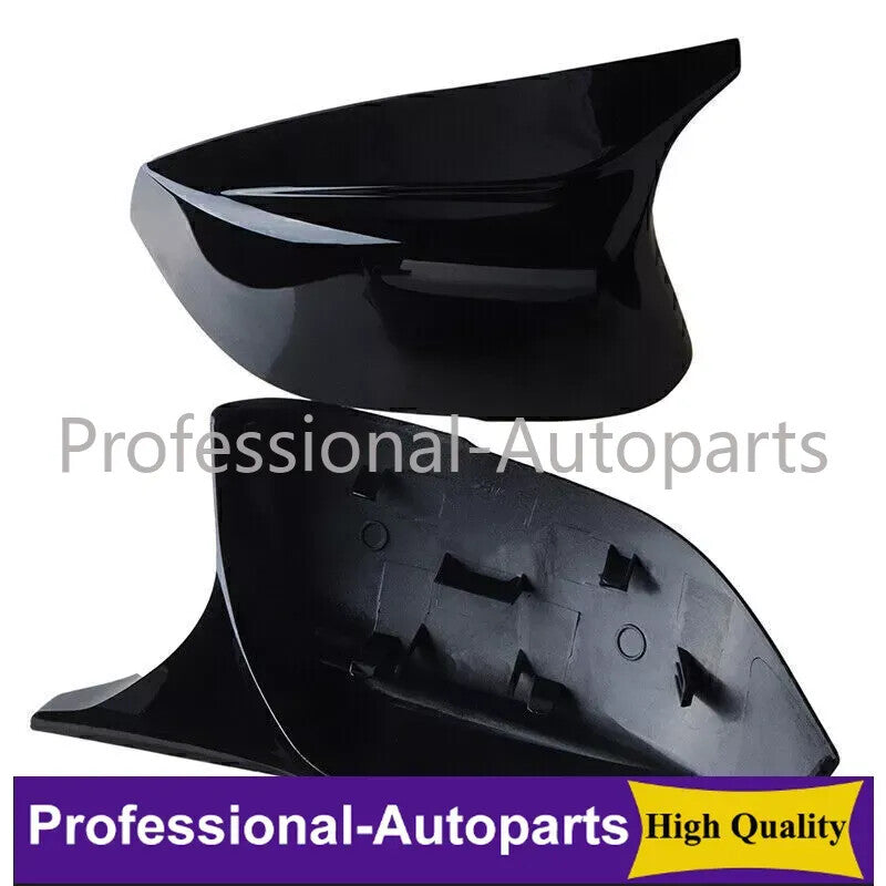 L&R Gloss Black Rearview Mirror Cover Caps Fit for Infiniti Q50 Q60 2014-2021