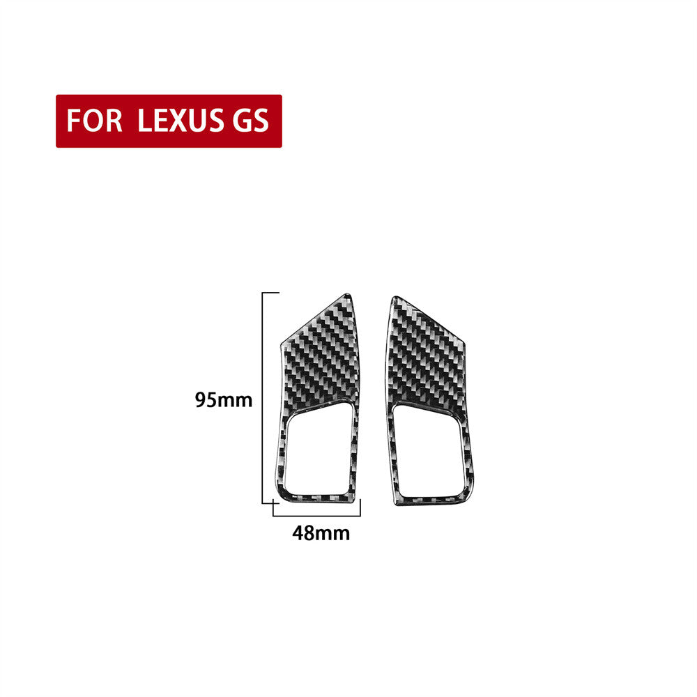 Carbon Fiber Interior Steering Wheel Button Trim For Luxus GS 2006-11Accessories
