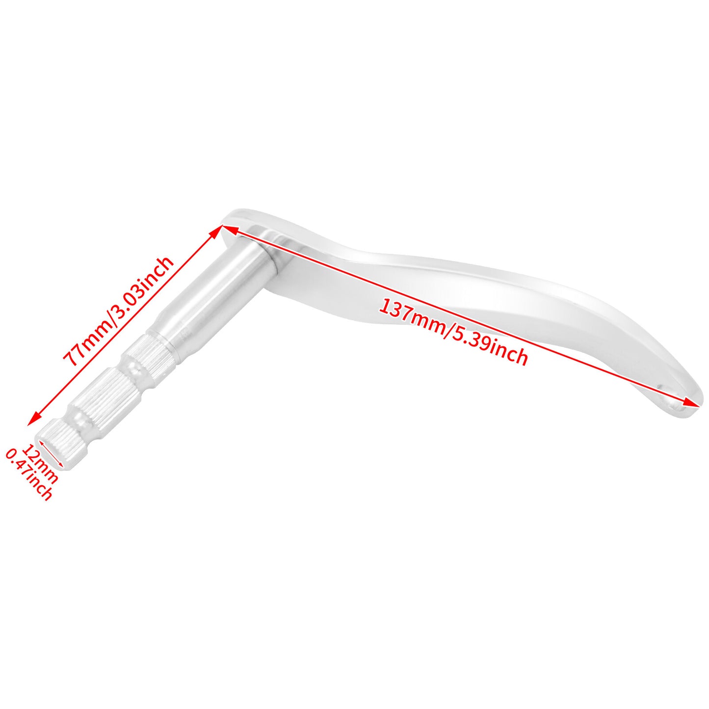 Extended Chrome Gear Shifter Shaft Rod Lever Arm for Harley Softail Fat Boy Slim