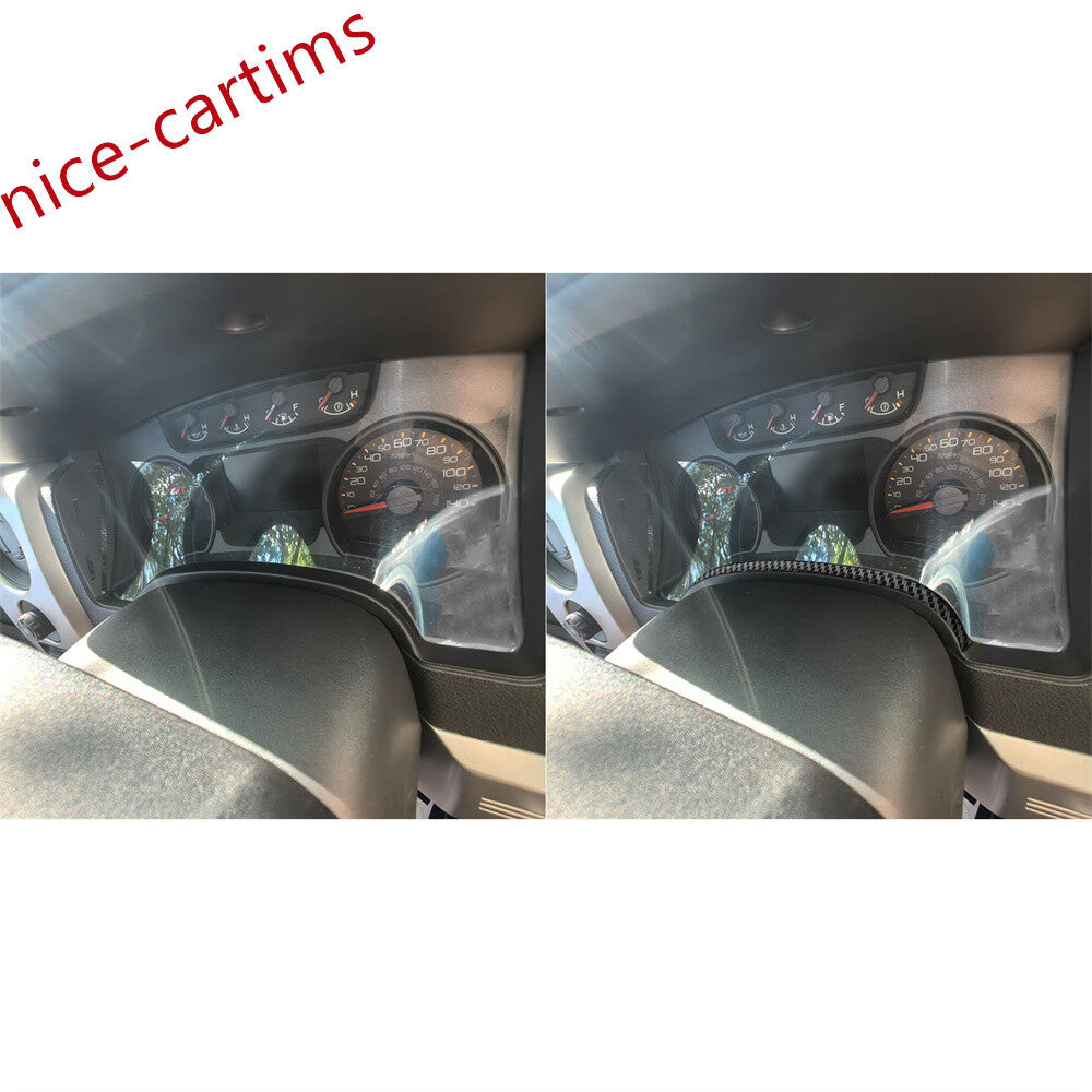 Carbon Fiber Inner Dashboard Lower Panel Decorative Trim for Ford F150 2009-2014