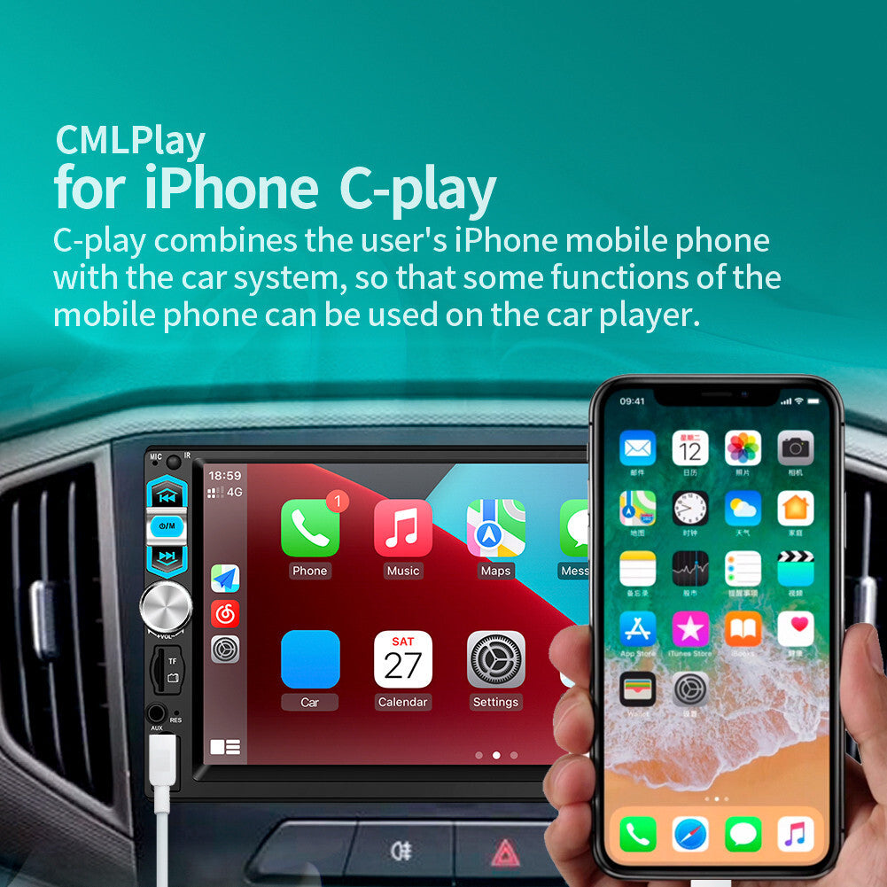Car Stereo Radio MP5 Touch Screen Bluetooth FM USB Mirror Link Multimedia Player