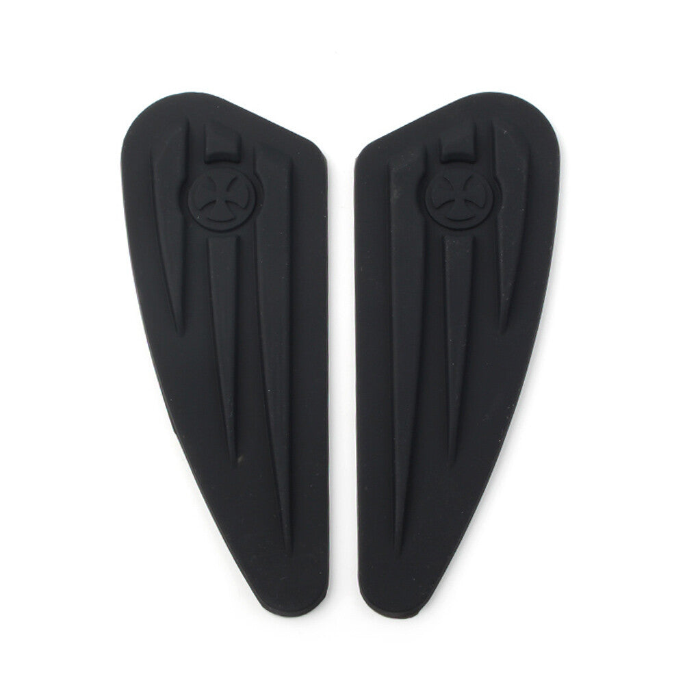 Rubber Fuel Gas Tank Knee Pads Decals Stickers for Harley Softail Dyna Sportster