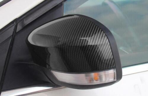Carbon Fiber ABS Outer Rear View Side Mirror Cover Trim for Ford Focus 2012-2018
