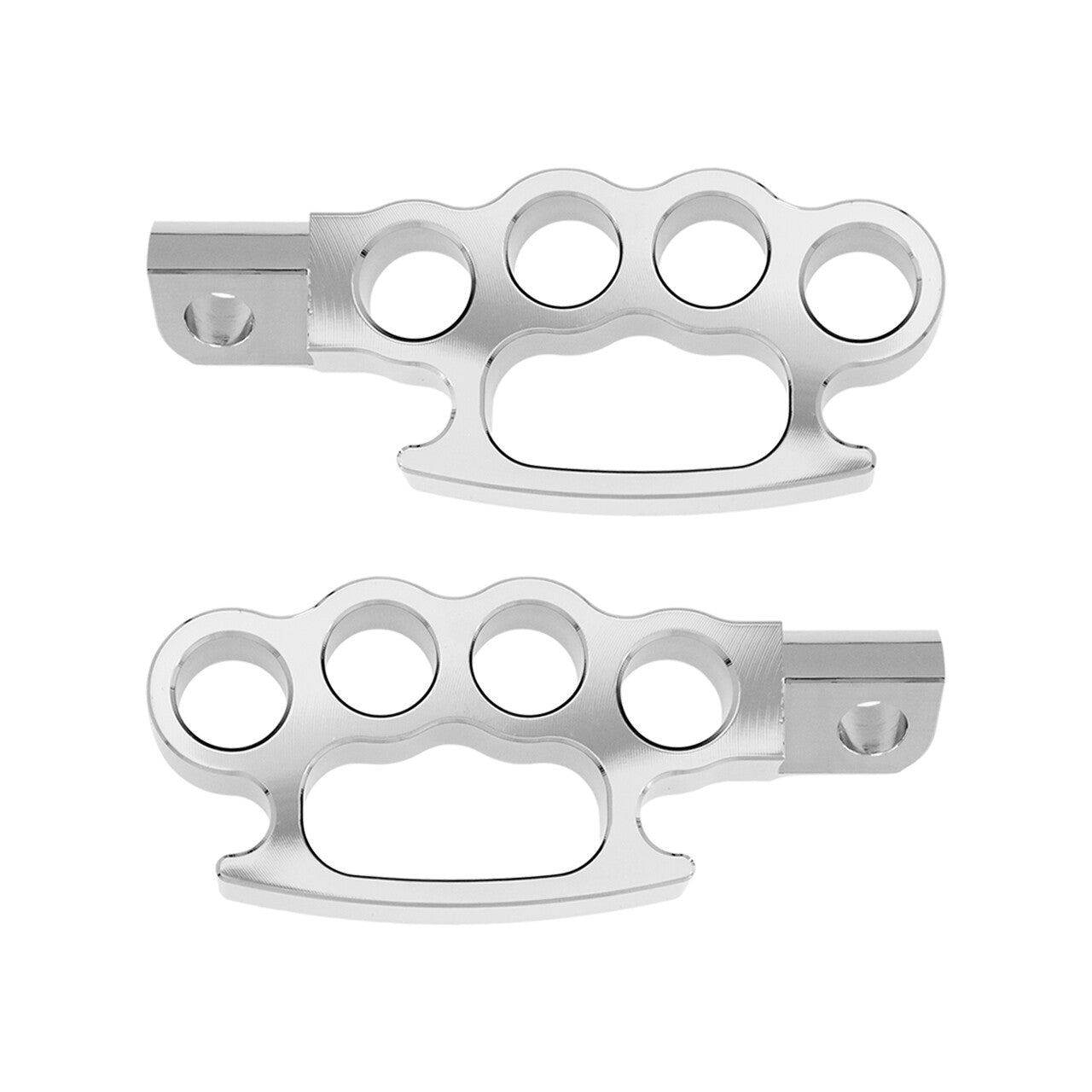 Chrome Flying Knuckle Control Foot Pegs for Harley Touring Electra Glide Dyna