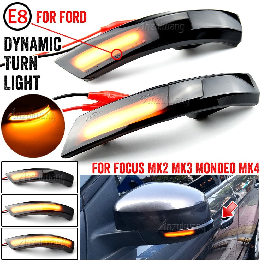Dynamic Turn Signal Light for Ford Focus Mk2 Mk3 Mondeo Mk4 (12/2010-08/2014)