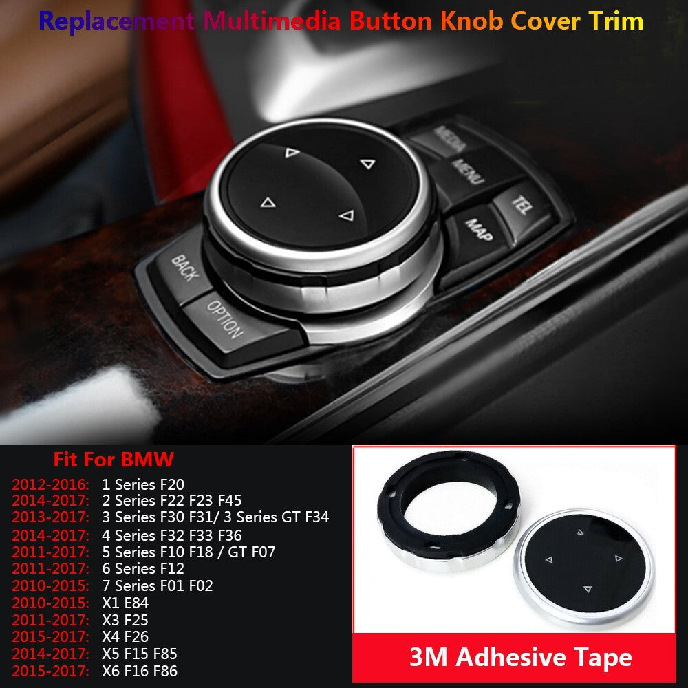 for BMW 1 3 5 6 7 X3 X4 X5 X6 F10 F07 F20 F30 F15 F16 Multimedia Knob Cover Trim