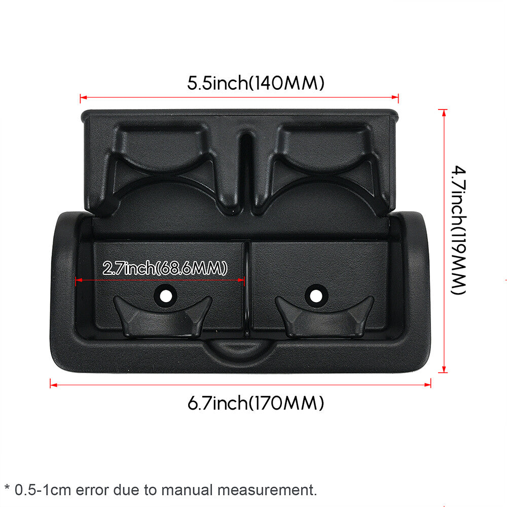 Rear Console Cup Holder Fit for Infiniti QX56 2012 2013 QX80 2014-18 Armada 2017-19