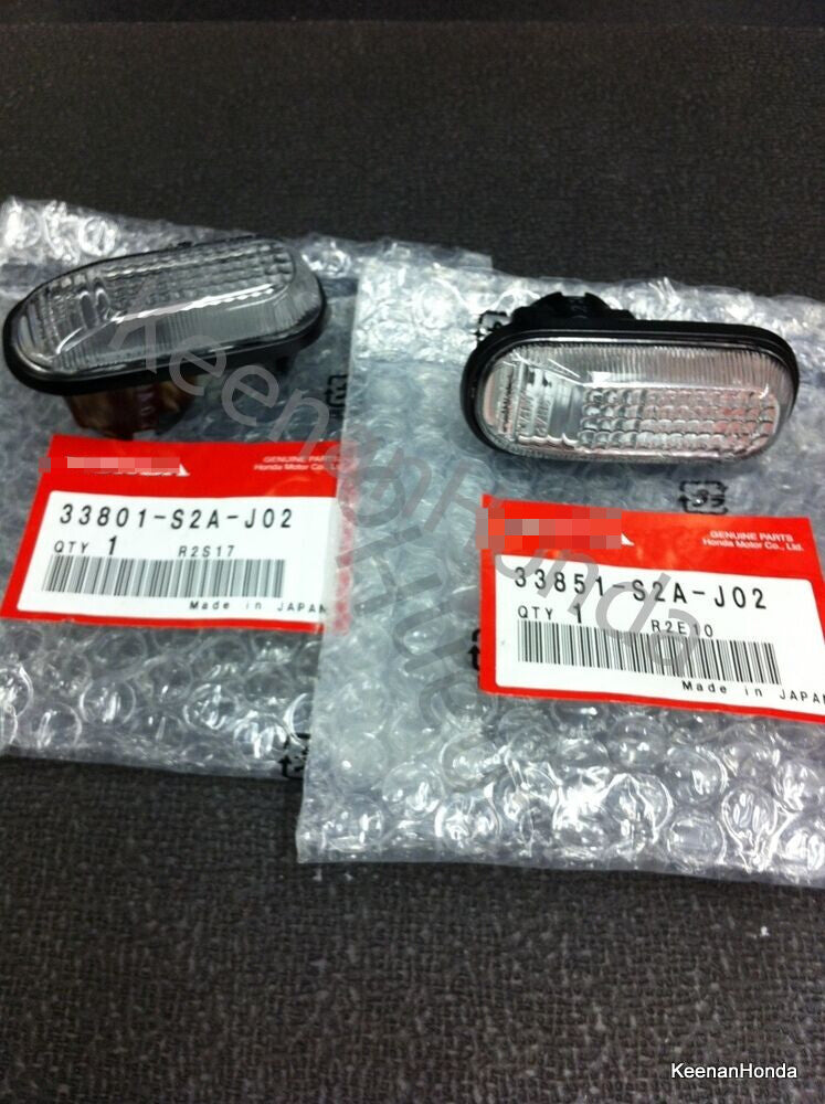 NEW FOR OEM for Honda S2000 CR Clear Side Marker Lights S2K 33801-S2A-J02
