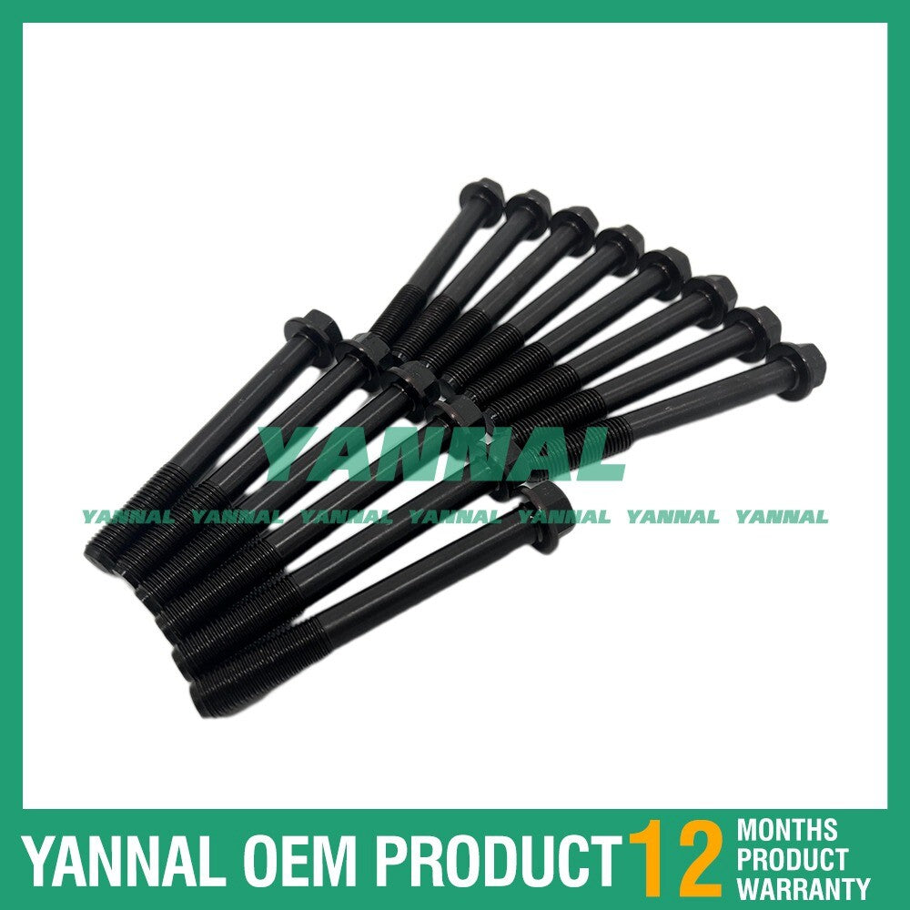 14-piece D750 cylinder head bolt set for Kubota XB-1 750 B7100HST B7100 tractors