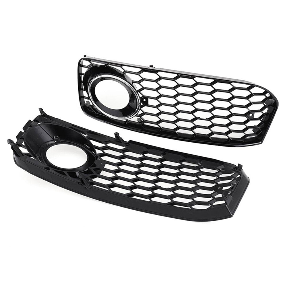 2x Front Fog Light Grille Cover for AUDI A5 S-Line / S5 B8 2008-2012 Honeycomb
