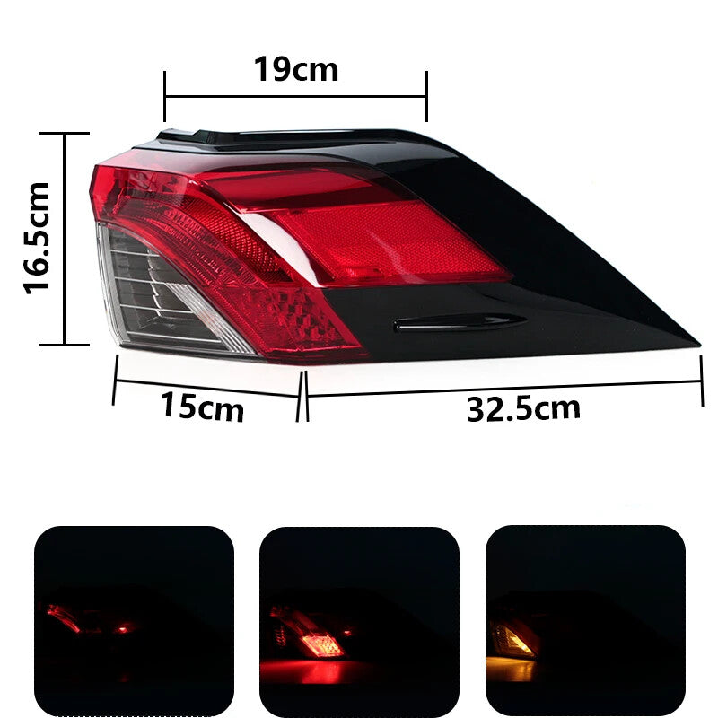 A pair of side taillight assemblies for Toyota RAV4 2019-21 (US Version).