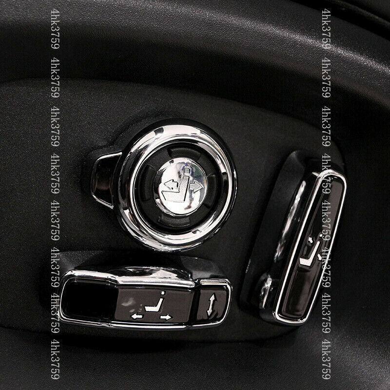 8X ABS Chrome Car for Seat Adjustment Button Trim Cover for Jaguar F-PACE 2016-2020