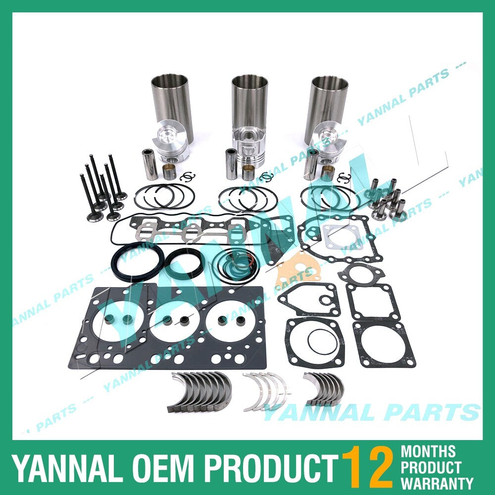 3TNA78 Engine Rebuild Kit with Shim Bearing Valve for Yanmar Diesel Engines